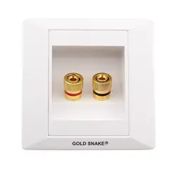 Two Position Speaker Panel 4mm Banana Socket Gold Plated Terminal Speaker Box Audio Panel Socket Outlet