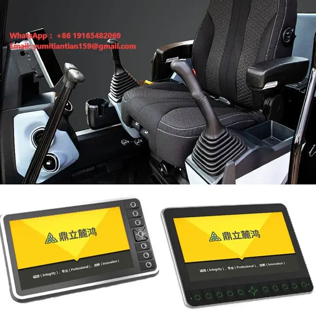 DL 10 Inch Display Screen Computer Monitor Engineering Construction Machinery Sany Cranes Android CAN Communication DL-DIS 101-A