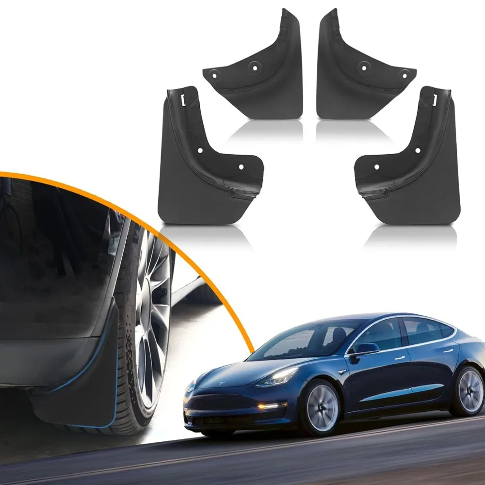 

For Tesla Model 3 Y 2022 Accessories Car Fenders Anti-Dirty Water-Repellent Cover For Wheels In Rainy Weather Car Modification