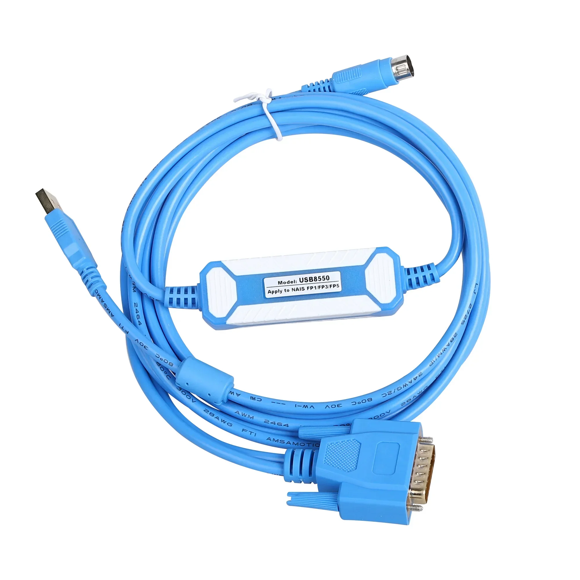 USB8550 For Panasonic FP1 FP3 FP5 Series PLC Programming Cable USB-AFP8550 RS232 Port Cable Equal To AFP1523 AFP5523 Adapter