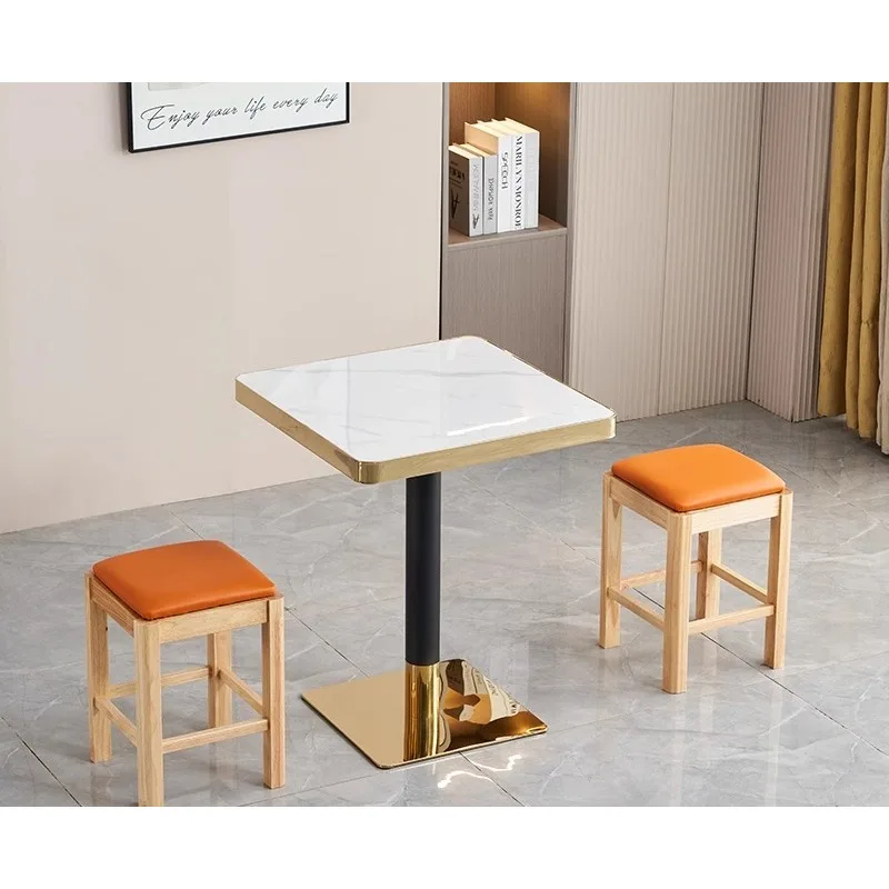 

Marble slate commercial fast food table snack bar noodle shop barbecue shop Shaxian snacks milk tea breakfast table and chair co