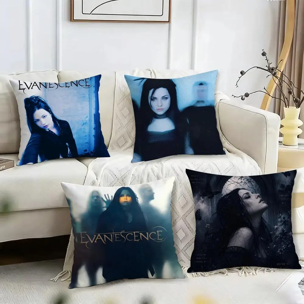 Classic Band E-Evanescence Cushion Cover Pillow Case Short Plush Square Throw Pillow Covers Pillowcase Sofa Home Decor Gift
