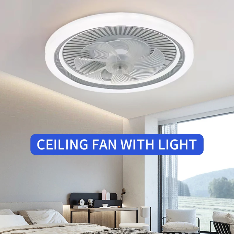 

Nordic Style Ceiling Fan Light with Remote Dimming, LED Energy-saving Ceiling Fans for Living Rooms, Dining Rooms, and Bedrooms