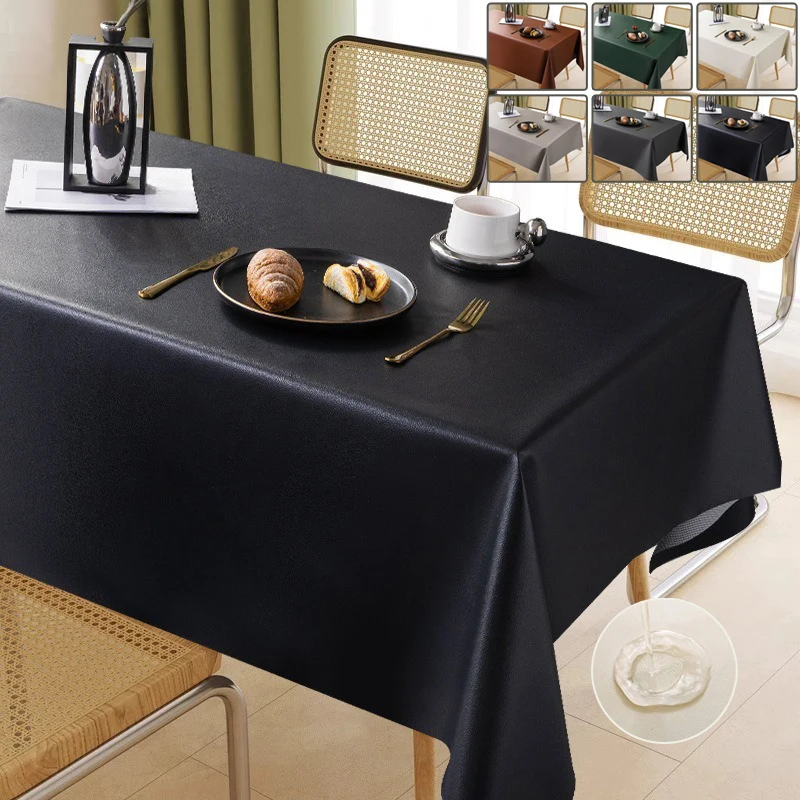 

1PC House Table Cloth PVC Soft and Wrinkle Resistant Table Cover Waterproof Table Mat For Coffee Banquet Wedding Decoration 식탁보