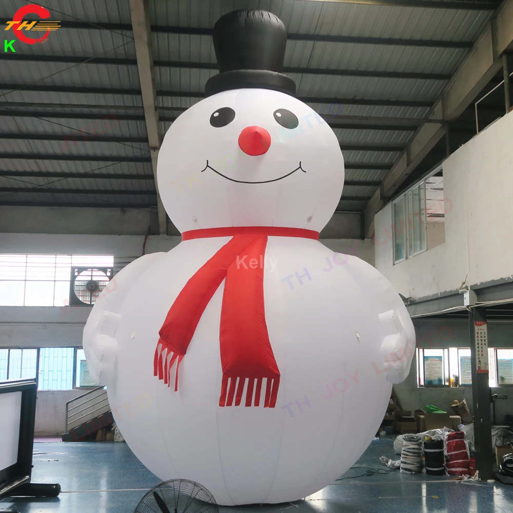 

Door Shipping 8mH Fat Inflatable Snowman Blow Up Christmas Cartoon Decoration for Sale