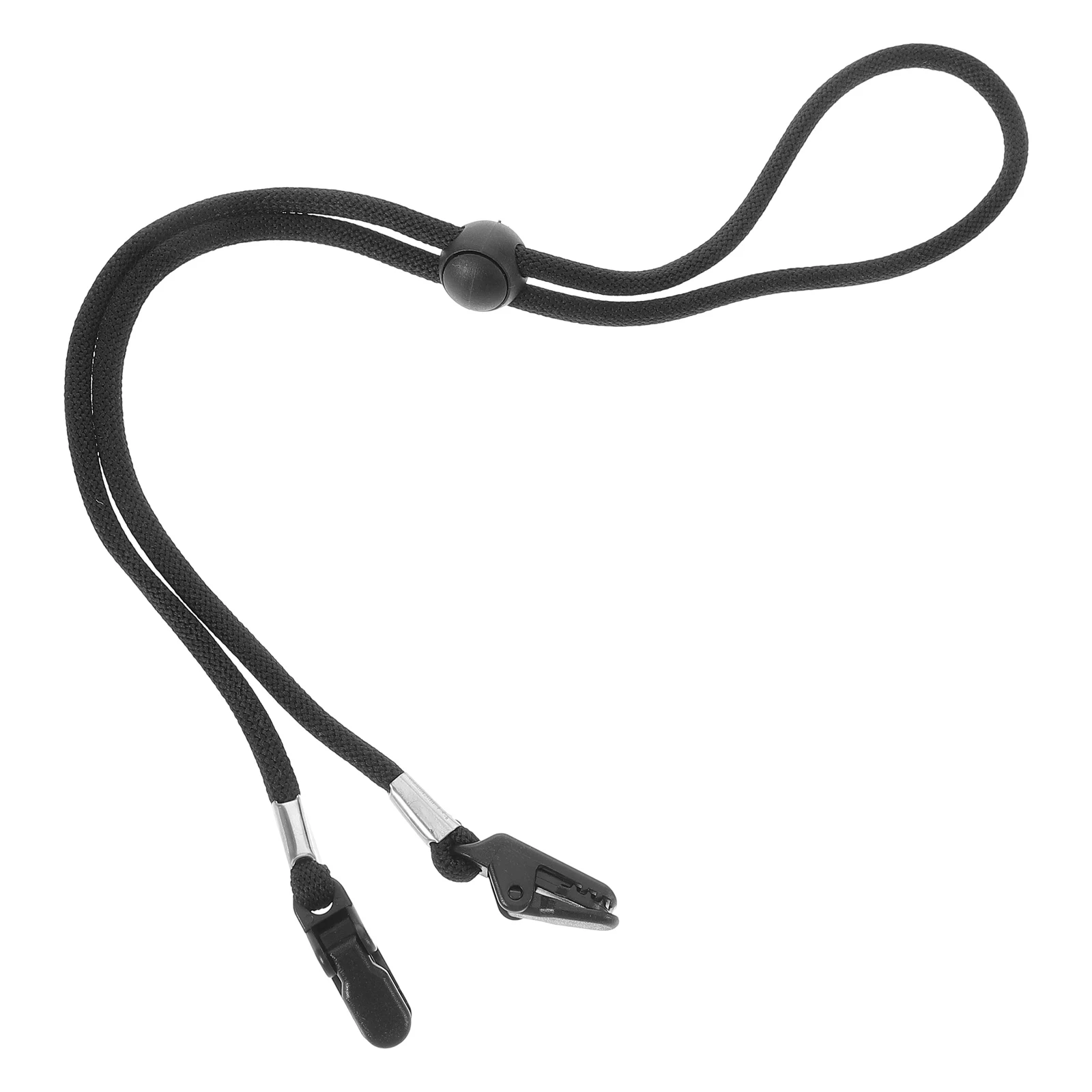 

Windproof Rope Hat Cap Retainer Clips Chin Cord Adjusters Polyester Anti- Lost Strap