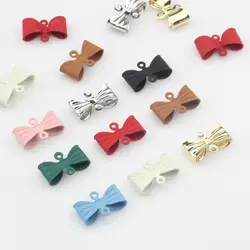 Fashionable Zinc Alloy Butterfly Charm Pendant with Mini Size and Vibrant Colors for DIY Handmade Accessories 10pcs/lot