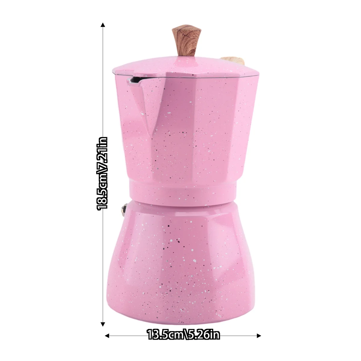 

RANA Latte Mocha Coffee Maker Italian Moka Espresso Cafeteira Percolator Pot Stovetop Coffee Maker 300Ml Pink