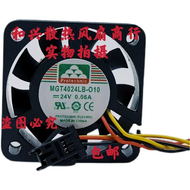 for MGT4024LB-O10 24V 0.06A Three Wire Original Genuine Taiwan Yongli 40x40x10mm Imported Cooling Fan