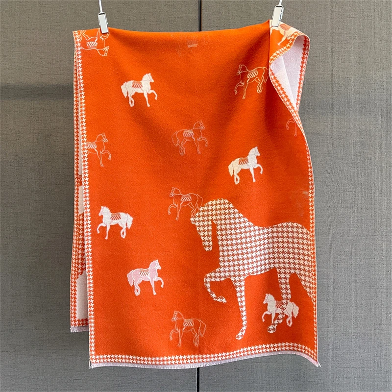 

Роскошный шарф с принтом, женские кашемировые шали и накидки, женское толстое теплое одеяло для женщин, зимние шарфы с принтом Bufanda Echarpe