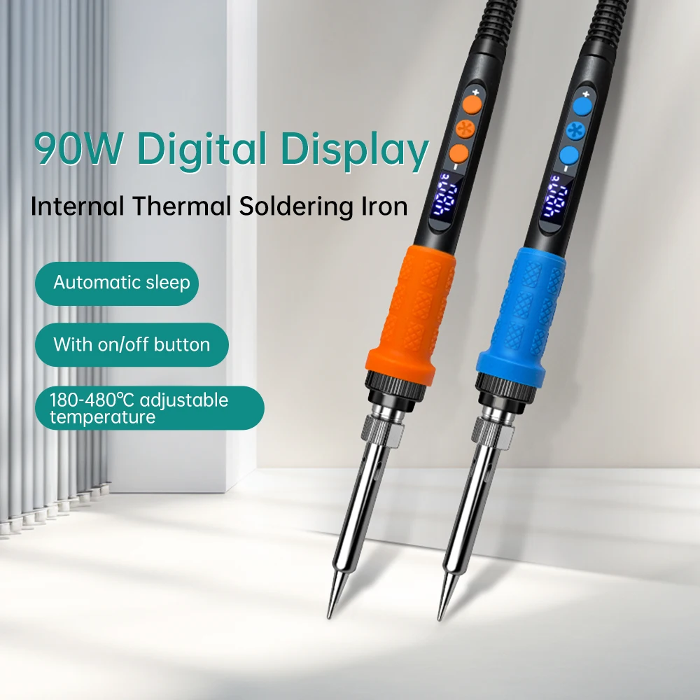 AC220V 90W temperatuurregulerend elektrisch soldeerbout LED digitaal thermostatisch strijkijzer Geschikt voor sieraden elektrische reparatie