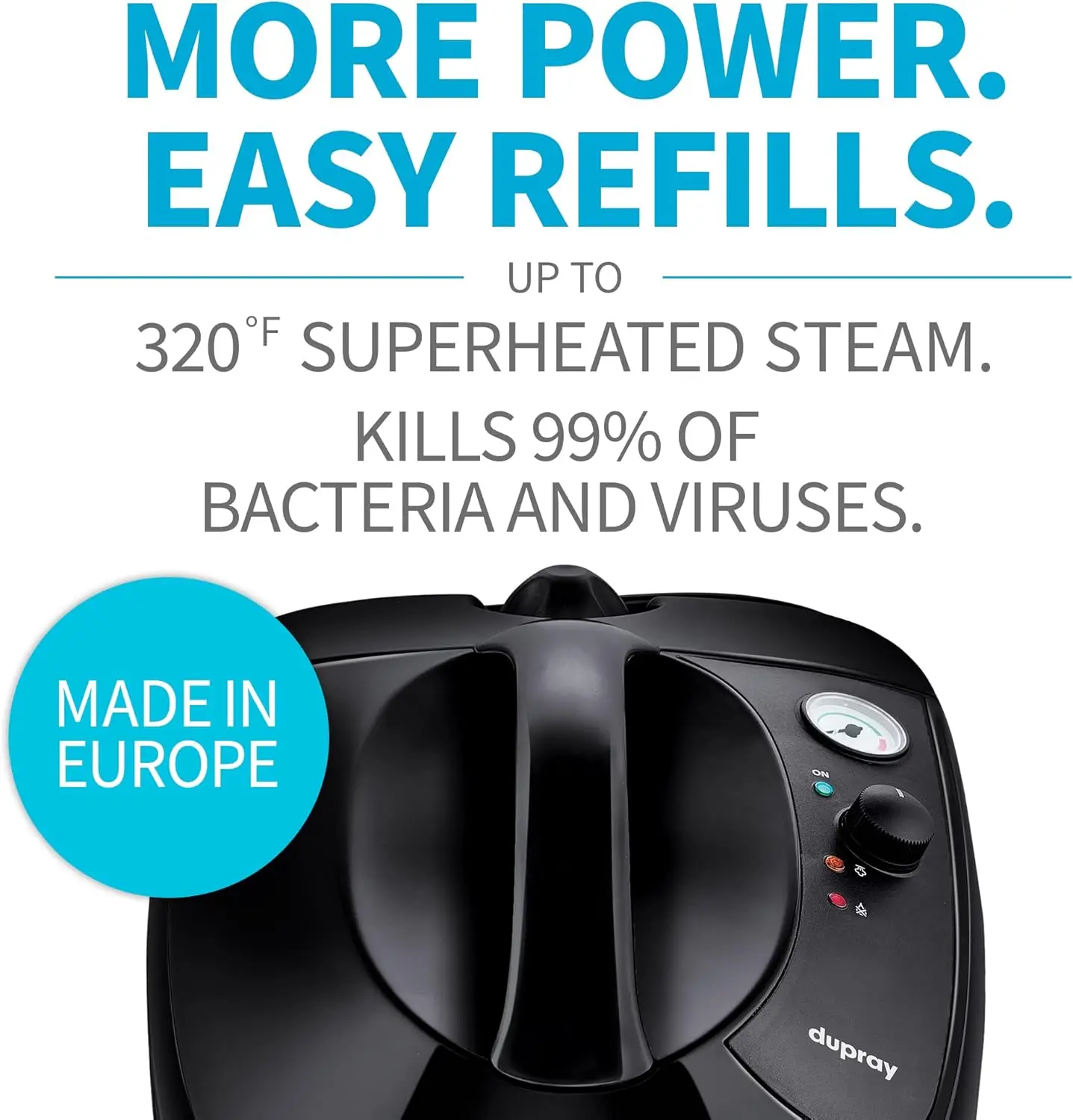 One Plus Steam Cleaner- Most Powerful Home and Professional, Chemical Free, Disinfecting, Portable Steamer for Cars