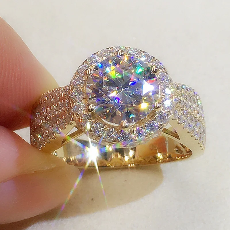Hearts Eight Arrows PT950 Plated New Imported Moissanite Full Diamond Open Ring for Women