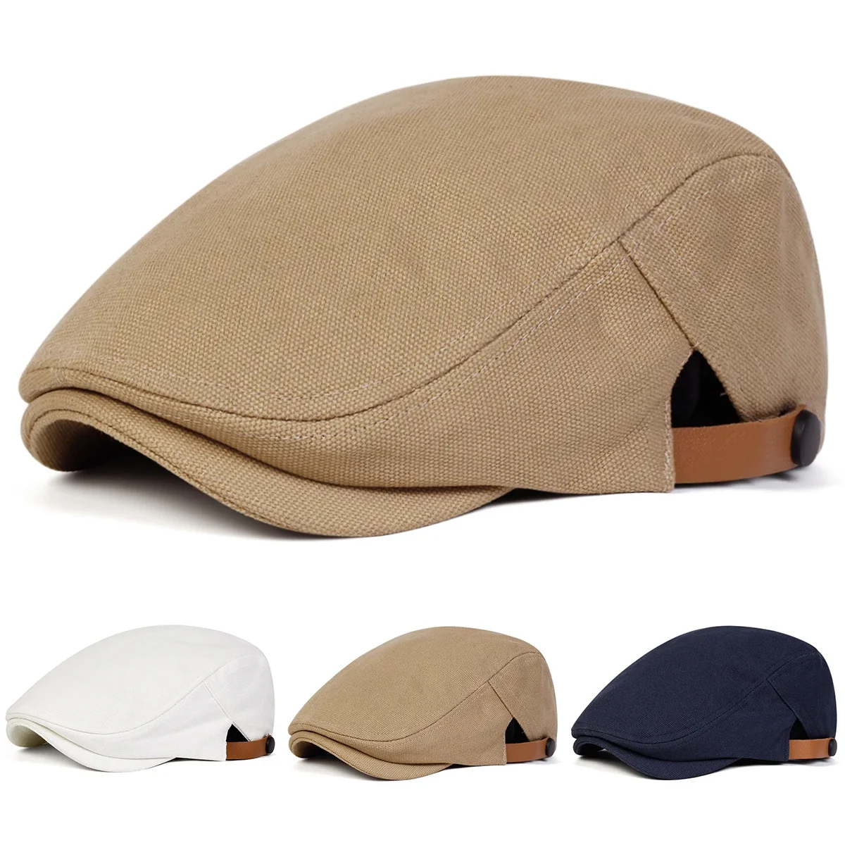 Unisex MONGOLIA Bestickte Newsboy-Mützen Seitlich Verstellbare Britische Malermützen Frühling Herbst Flache Kappe Hip-Hop-Baskenmütze