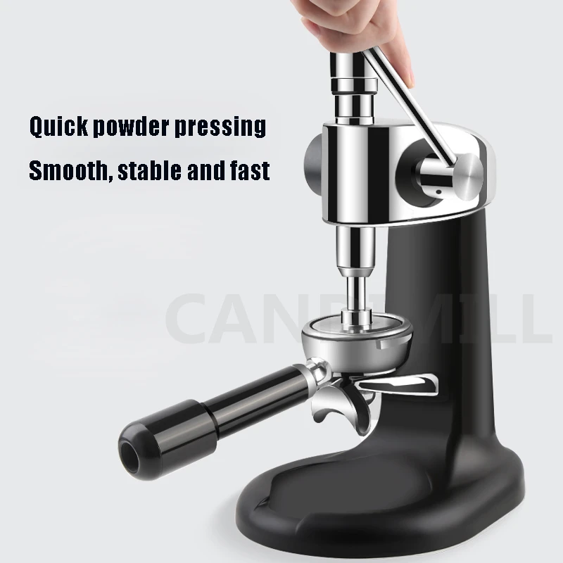 58mm Constant Pressure Stainless Steel Coffee Hammer Manual Coffee Tamper Coffee Powder Press Machine