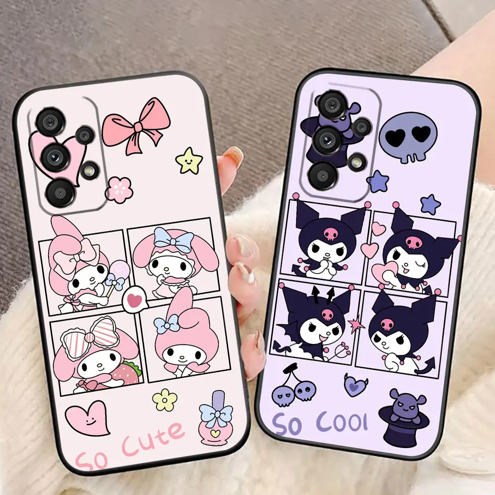 S-Sanrio K-Kuromi My Melody Phone Case For Samsung Galaxy A80 A72 A71 A70 A55 A54 A53 A52 A50 A42 A35 A34 A33 A32 A31 A22 Case