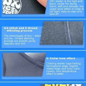 Herrenflexible Frauen Neoprenanzug 2mm Cr Neopren ohne Ärmel schwarzer Retro -Anzug für Windsurfen, Surfer, Kerze 8 Hauptverkaufsweste für Tauchen - №5