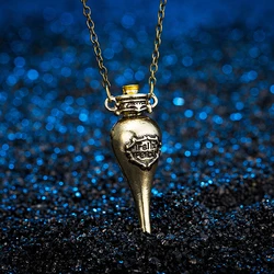 Delicate Harries Magic Deathly Allowed PottersMagic Potion Necklace Hanging Neck Necklace Luxury Design with Winged Key Gift