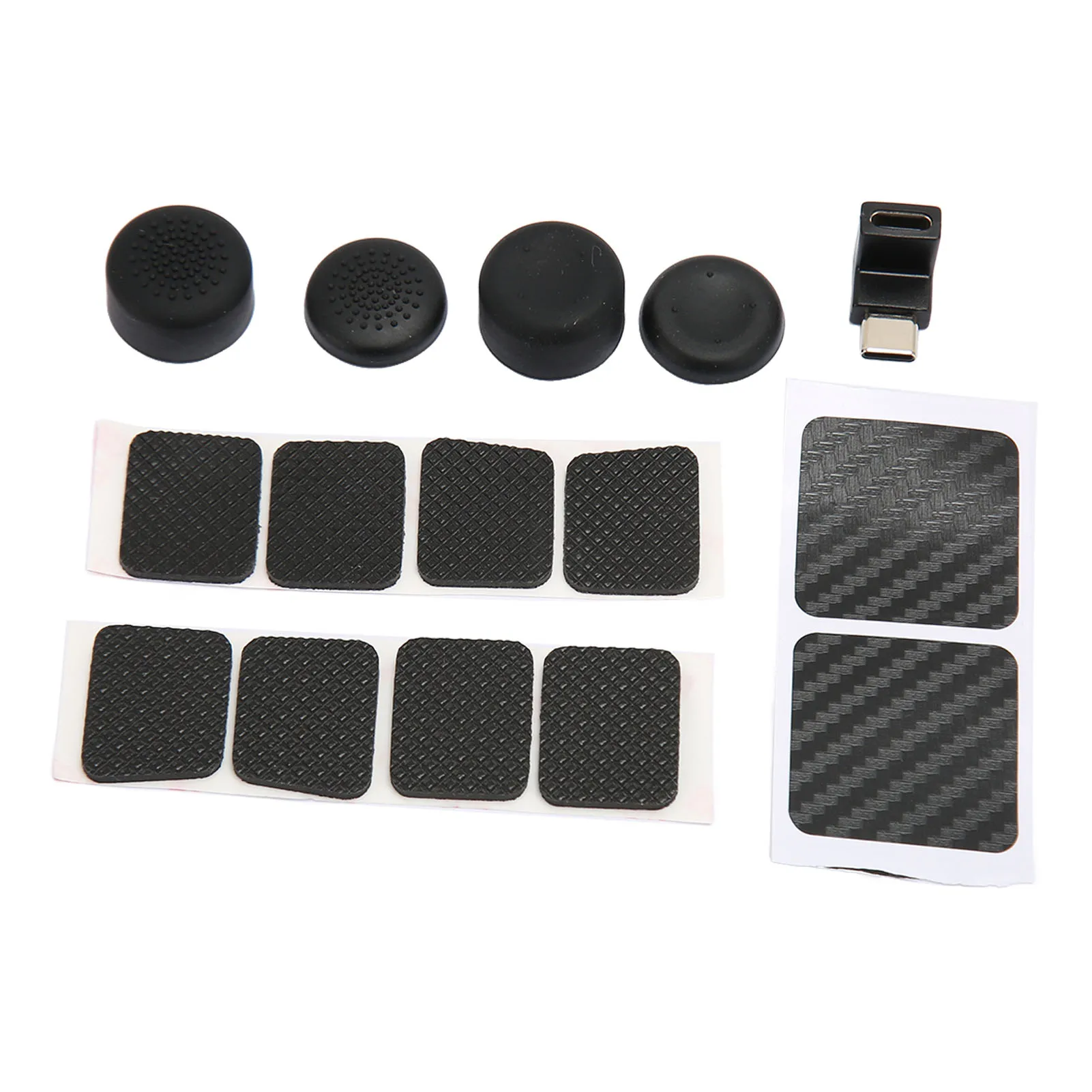 Back Button Enhancement Set Silicone Thumb Grip Caps Touchpad Protect Skin 90 Degree USB C Adapter for Steam Deck Accessories