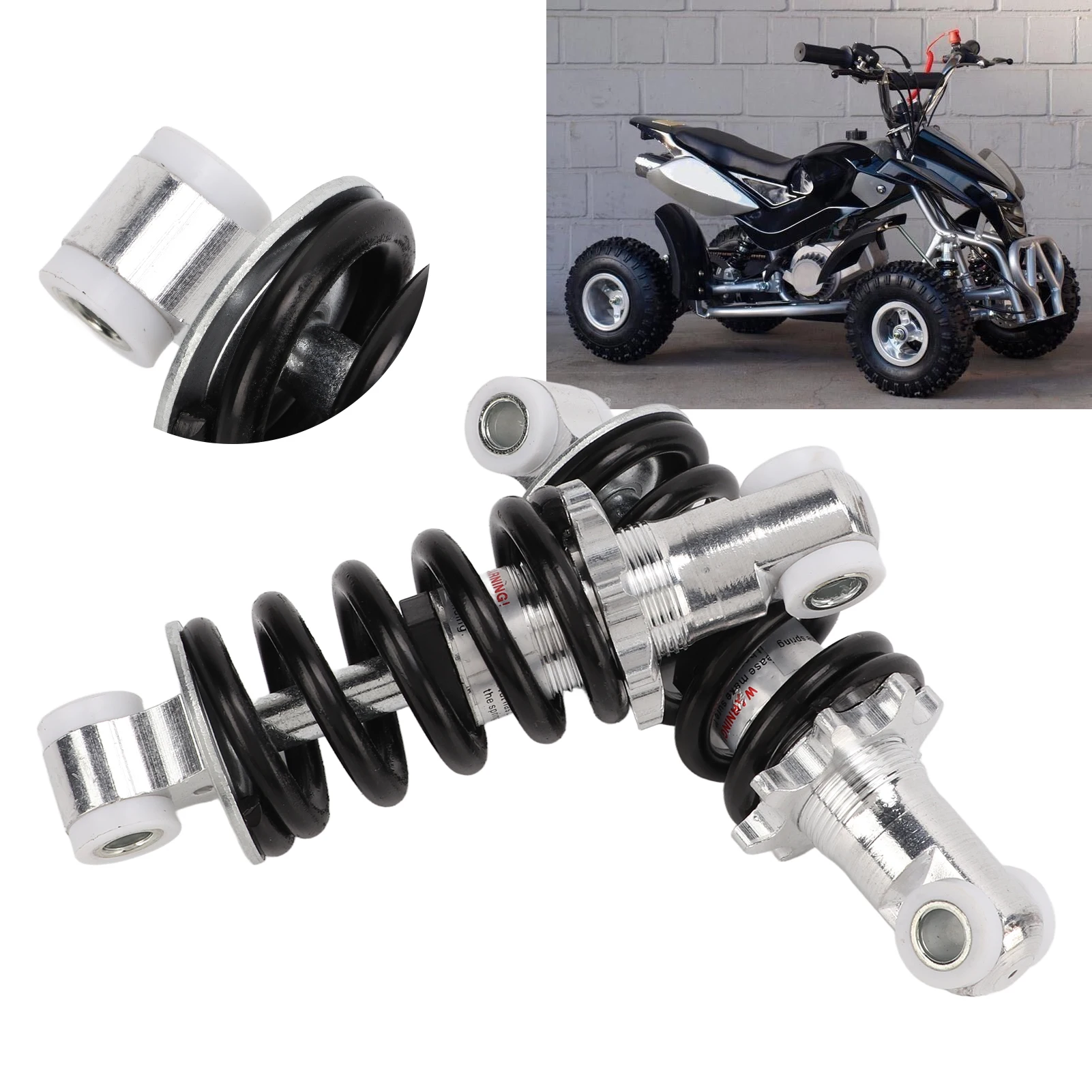 Universal motorcycle shock absorber: Suitable for a variety of small vehicles, high-performance and with adjustable damping.