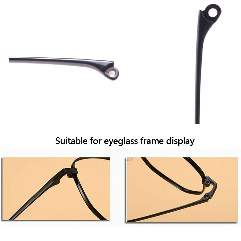 عالية الجودة شفافة غطاء للقدم نظارات الذراع المضادة للانزلاق المعادن النظارات اكسسوارات أداة إصلاح إطار مشهد النظارات #2