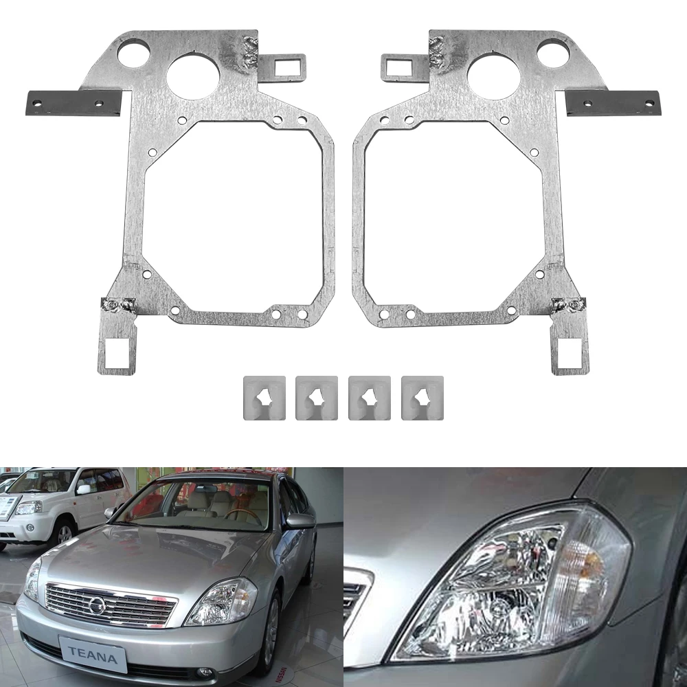 

Taochis Car-Styling Adapter Frame Headlight Bracket for Nissan Teana Xenon 2004 Hella 3R G5 5 Projector Lens headlight retrofit