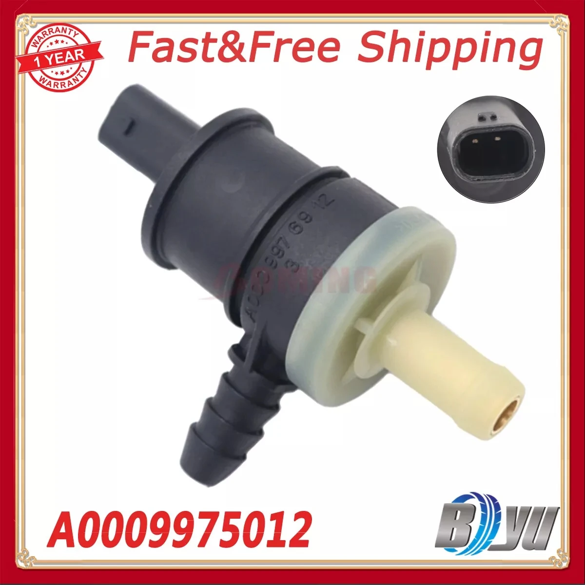 

Vacuum Solenoid Valve For Mercedes-Benz C180 CLA 1.6 2.0 New A0009975012