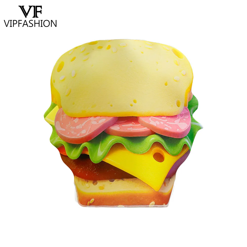 VIP FASHION Adult Hamburger Performance Costume Fun Food-Themed Party Outfit Halloween Carnival Disguise Wear Holiday Dress Up view 3