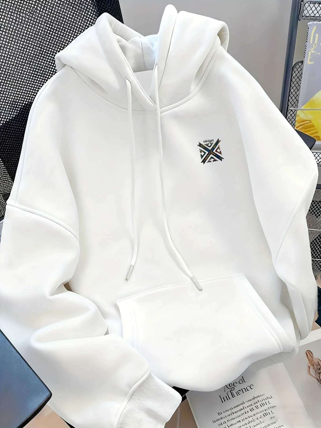 الرجال عادية مطبوعة نمط هوديي 2025 الخريف الشتاء جديد حار بيع الرجال النساء القطن الخالص عادية المألوف فضفاض هوديي #3