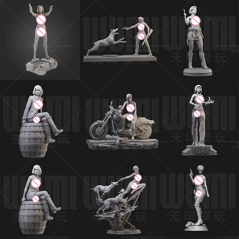 

1/24 1/18 Scale Goddess Alice Ashley Claire Jill Bella Rebecca DIY Self-assembled GK 3D Resin Un-panited Doll White Female Model