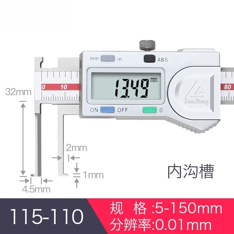 

Крючок с внутренними пазами, цифровые штангенциркули с маленьким отверстием, режущая головка, балда, тонкий размер клина, диаметр внутреннего круга, удлинение