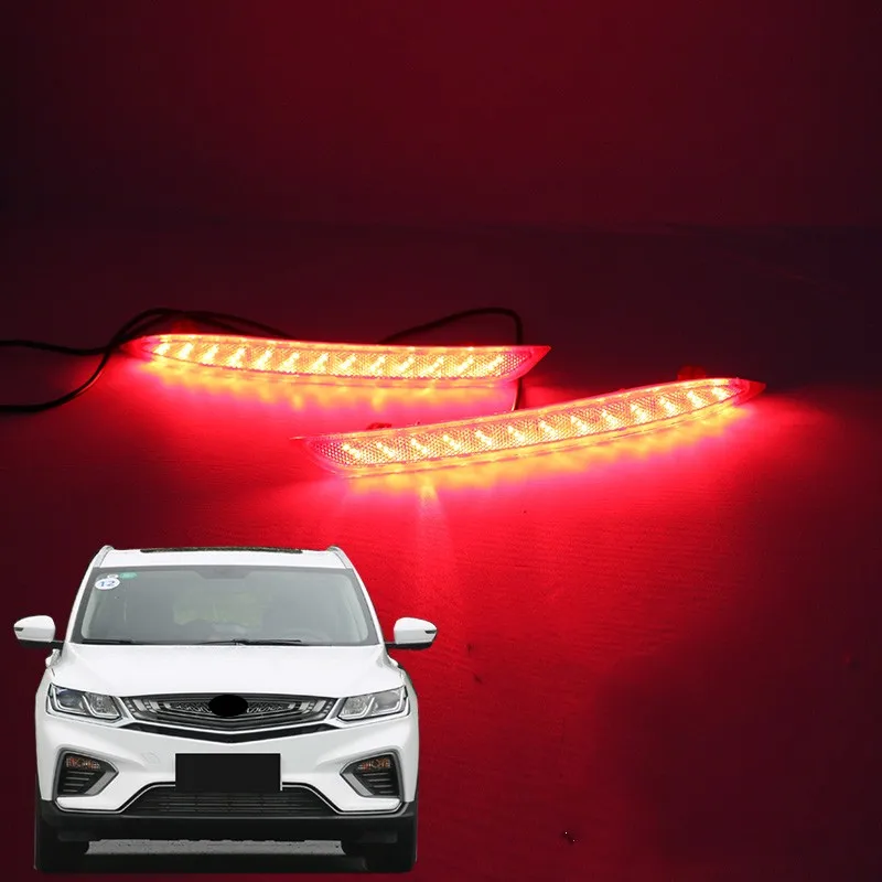 Car LED Rear Bumper light  for For Geely Coolray proton X50 Brake warning Light Turn signal