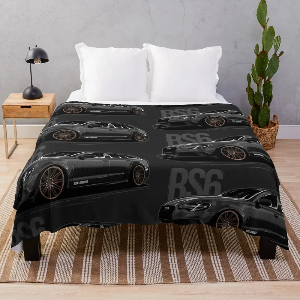 

RS6 C7 - CarCorner Throw Blanket Decorative Beds manga Bed covers Blankets