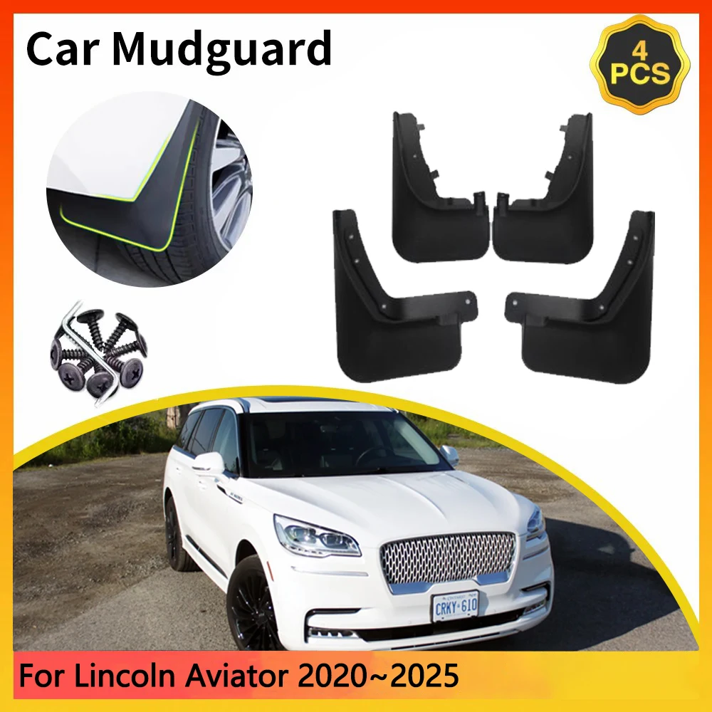 

For Lincoln Aviator 2020~2025 2021 2022 Pre-facelift U611 MK2 Car Mudguards Mudflap Mudguard Splash Guards Mud Flaps Fender Auto