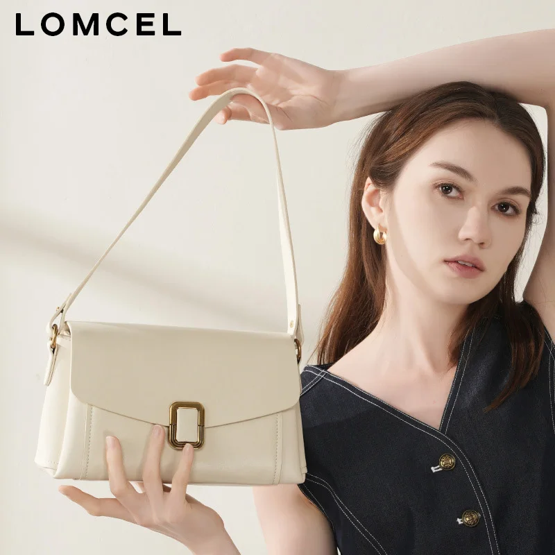 LOMCEL 50Marrad's new leather handbag for women, a small and exclusive high-end single shoulder crossbody bag suitable for women