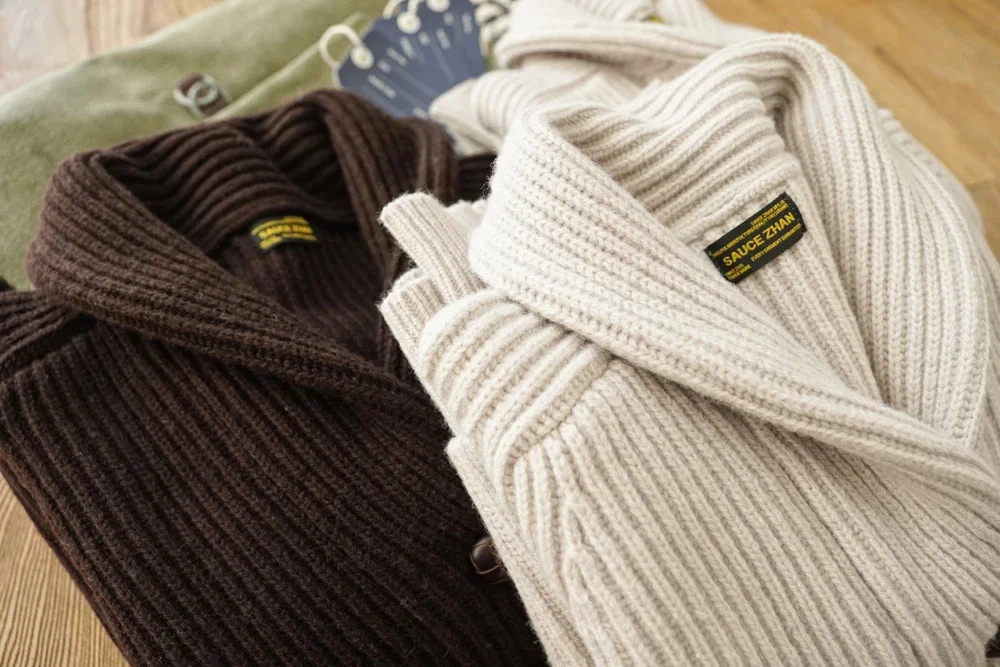 

Мужской свитер, кардиганы для тяжелой овцы, 100% шерсть для зимы, винтажная шаль с воротником, облегающий утолщенный теплый вязаный кардиган