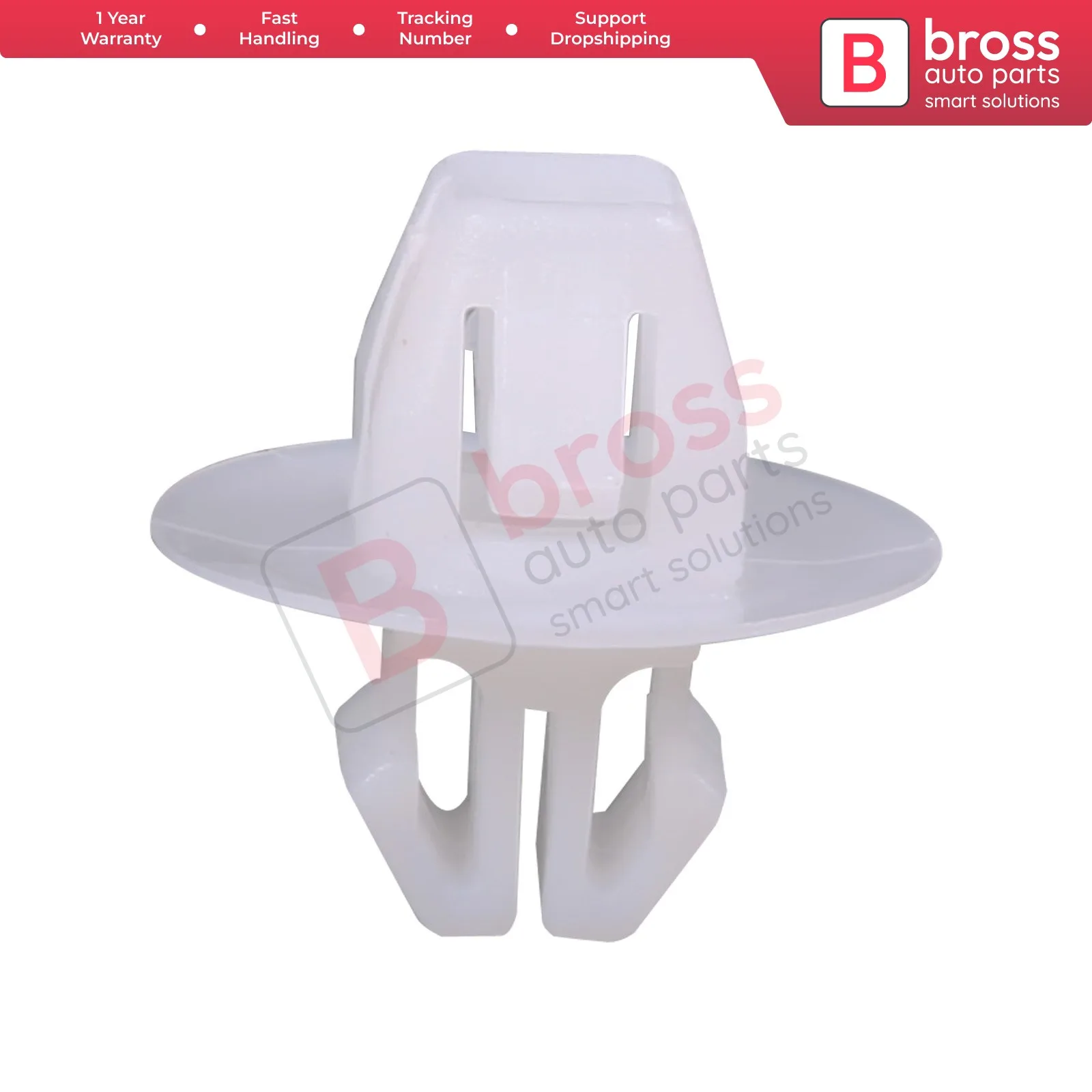 Bross Auto Parts BCF1374 10 Pieces Side Moulding Clip White for Suzuki; Toyota Lexus: 90467 11063