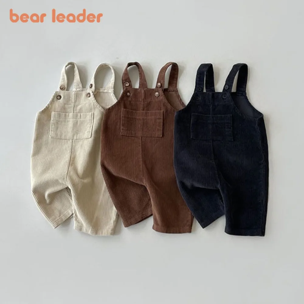 

Bear Leader Korean Version Solid Color Casual Baby Boy and Baby Girl Jumpsuit Spring and Autumn Fashion New Casual Overalls