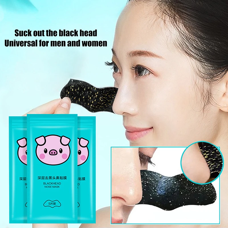 5/15/25/50 pièces charbon de bambou élimination des points noirs nez pores bandes nettoyage en profondeur pores propre acné nez soin masque Patch peau lisse