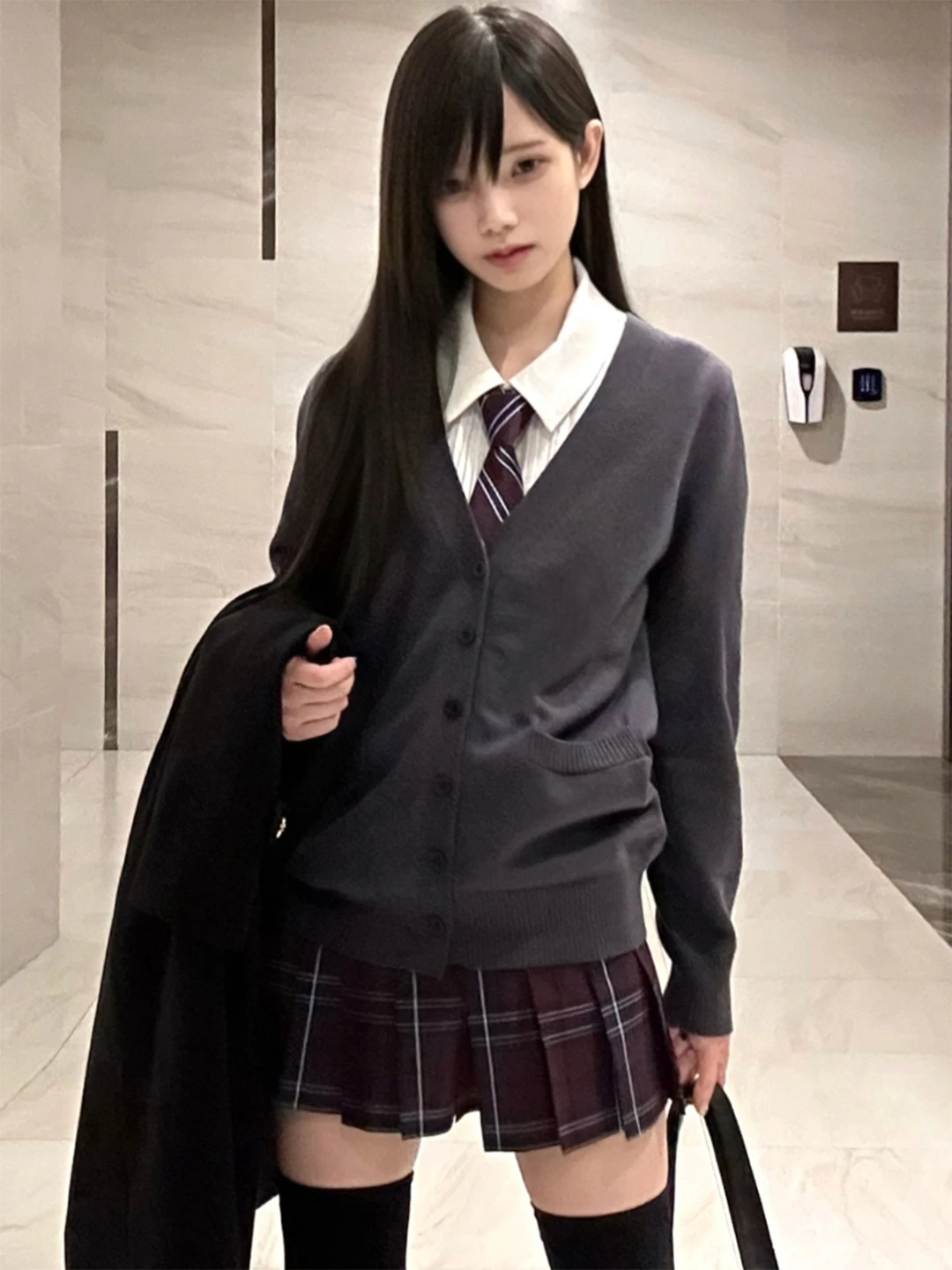 

Multi-Color Knitted Long Sve Sweater Cardigan Autumn Winter Outerwear College Sle orm Fem Top Polyester Fiber