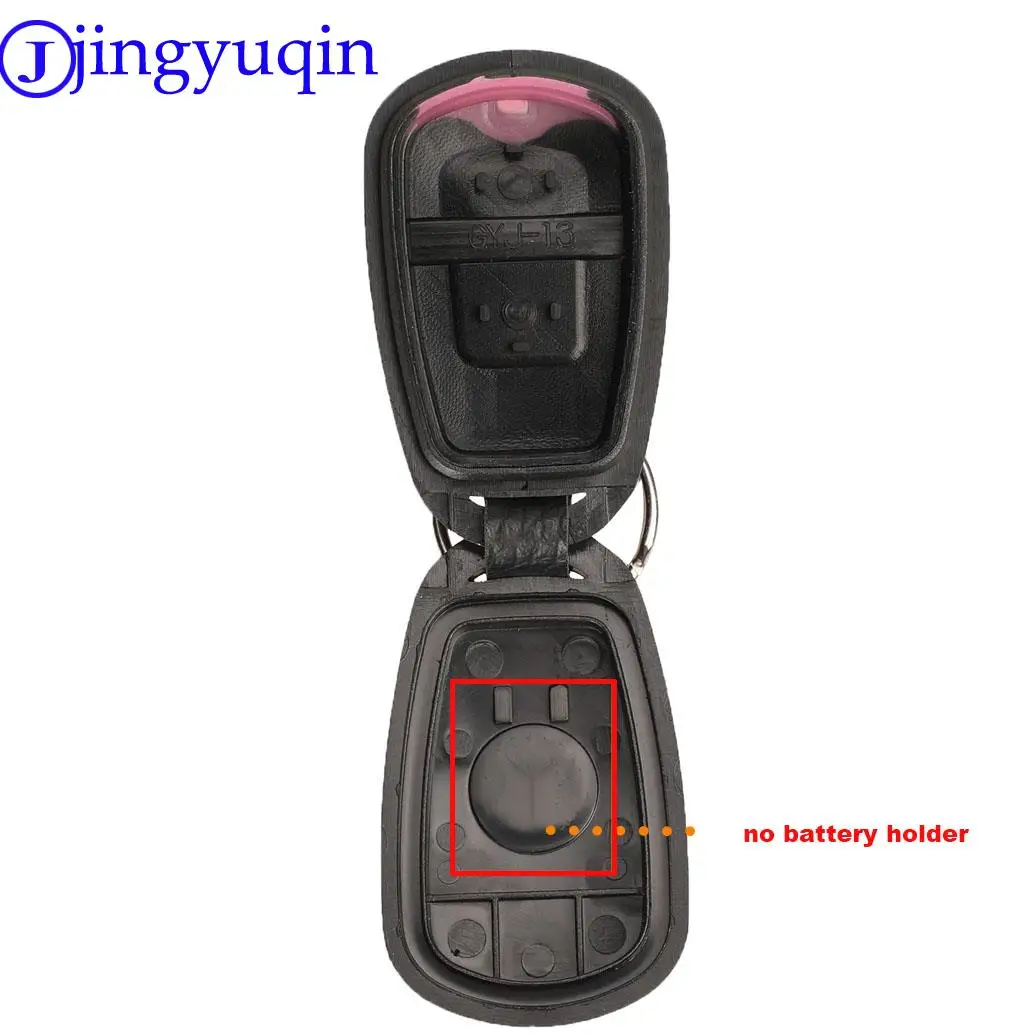 jingyuqin Remote Car Key Shell Case Fob For Hyundai Elantra Sonata Santa For Kia Carens Replacement Cover