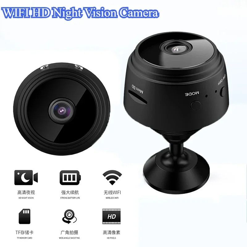 1080P HD Night Vision กล้อง WiFi ไร้สายการตรวจสอบความปลอดภัยป้องกัน REMOTE Monitor กล้องวิดีโอการเฝ้าระวังวิดีโอ Smart Home