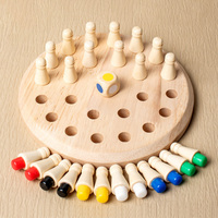 Wooden Memory Chess Board Game for Kids Match Stick Color Memory Matching Puzzles Parent-Child Interaction Educational Toy Gift