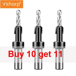 Karbür Dia.6-14mm havşa matkap sondaj Pilot delikli vida ağaç İşleme matkap ucu sayacı delik matkap 8MM 10MM Shank