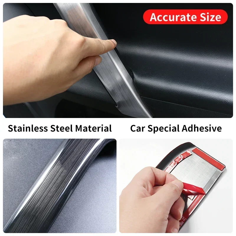 لتويوتا لاند كروزر برادو 150 2010-2024 2023 2022 مقبض باب السيارة زجاج مزخرف زر التبديل LC150 الملحقات الداخلية