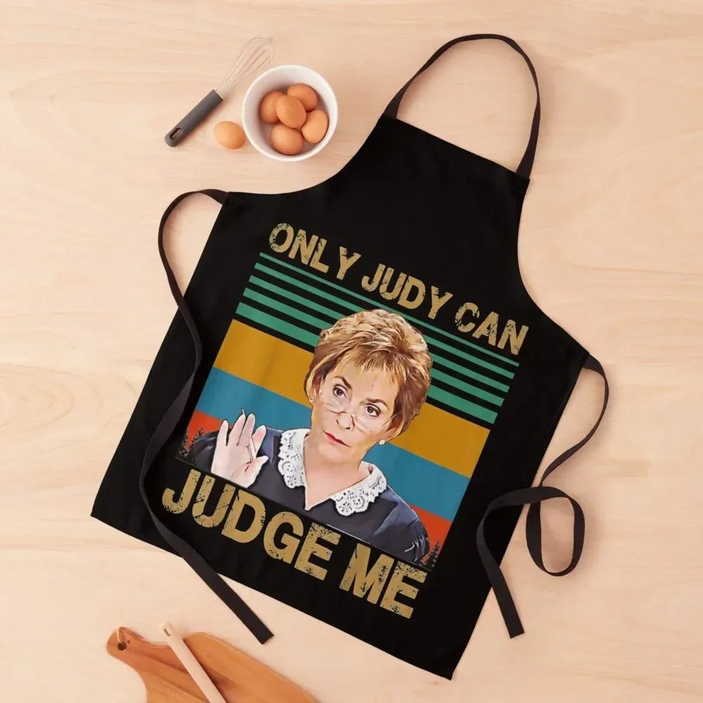 

Funny Only Judy can judge me Retro Vintage Apron christmas kitchen cloths For Kitchen Women cookings for women Apron