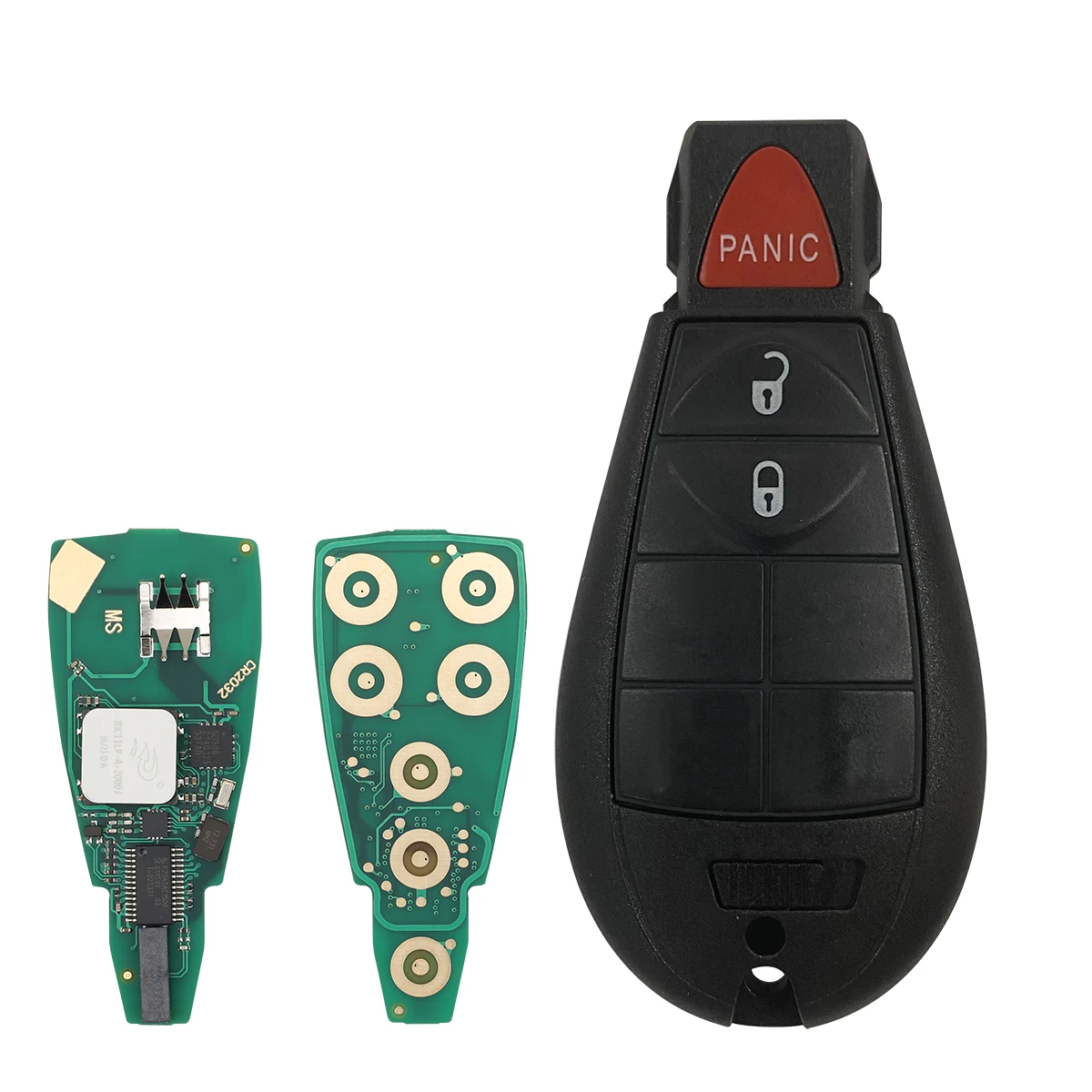 2 pièces/lot World Car Remote Control Key pour fuse Town & Country Jeep Dodge M3N5WY783X/IYZ-C01C ID46 Chip 433MHz Keyless Card