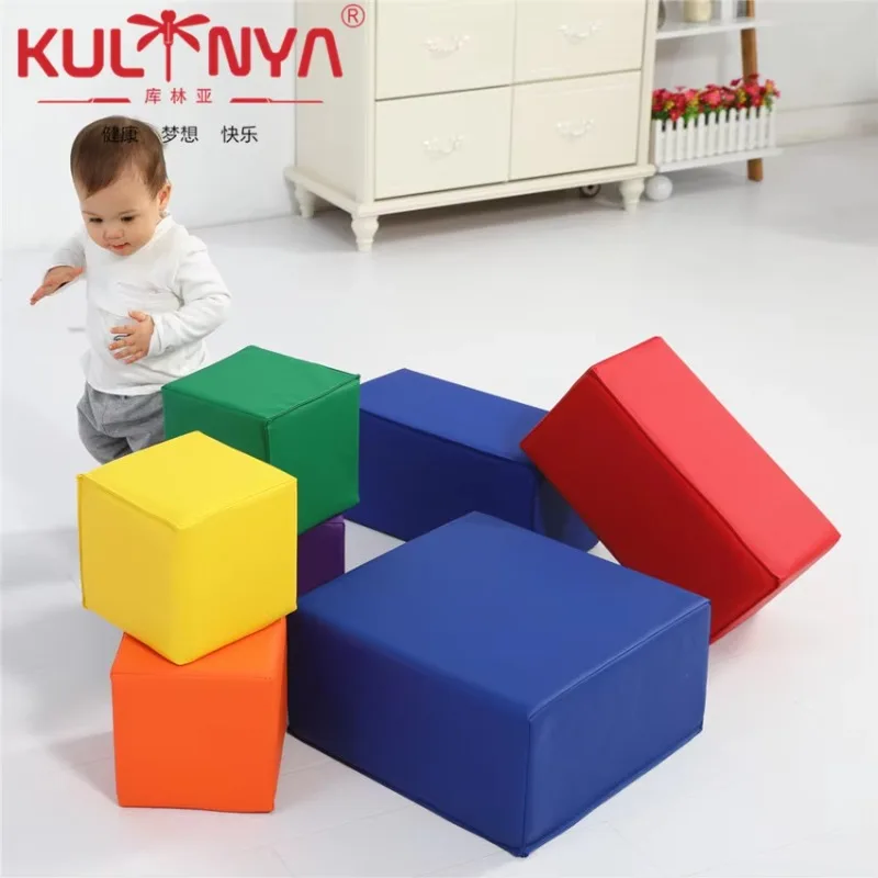Großes Softblock-Set für Kinder im Innenbereich, Würfelblöcke