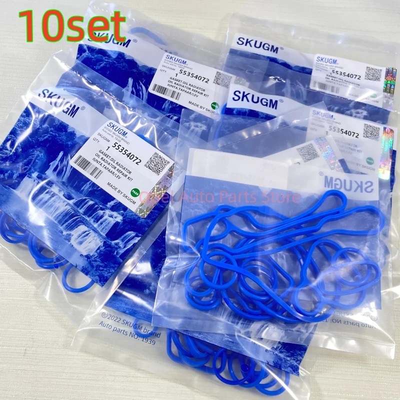 ..10SETS Cooling System Oil Cooler Gasket Seals For Chevrolet Aveo Cruze Trax Sonic Orlando Opel Astra Zafira 55354072 2724577
