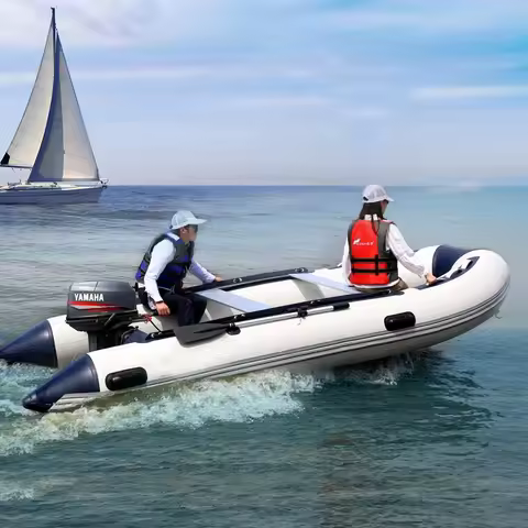 2022 Latest Design Inflatable Boat With Motor Factory Inflatable Boat With Air Deck Floor Inflatable Boats With CE Certification